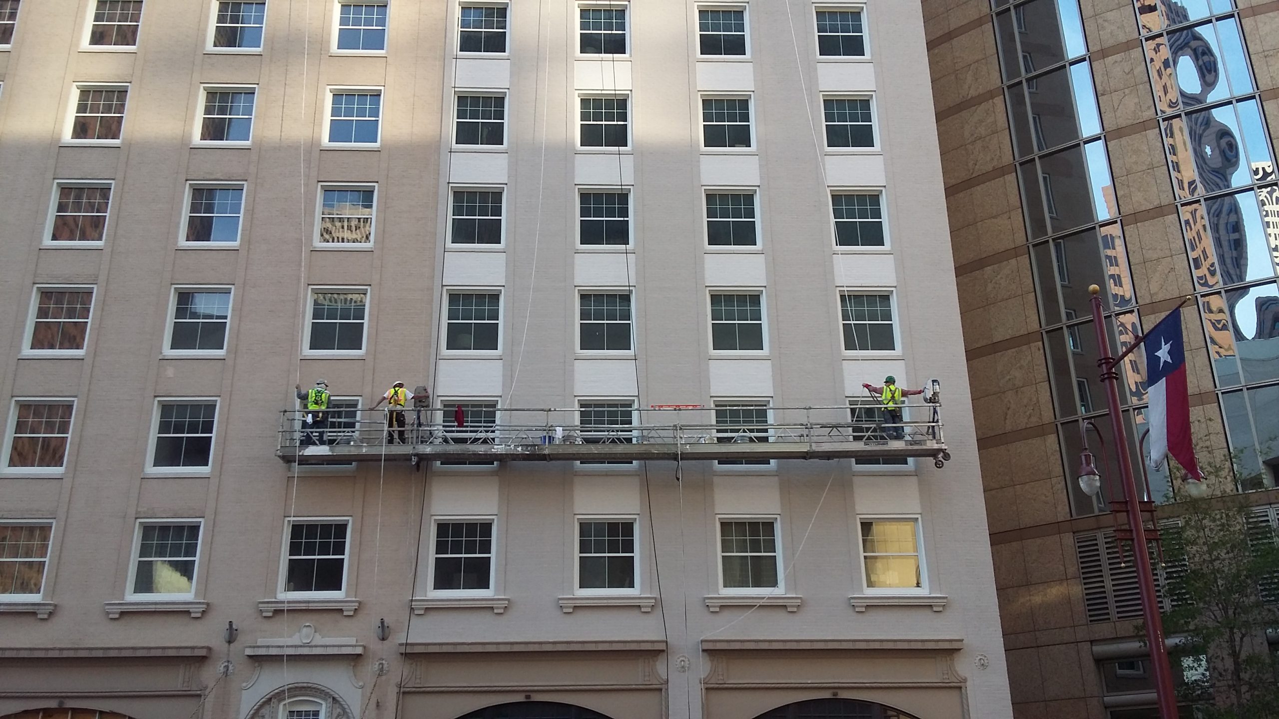 Commercial building painting project